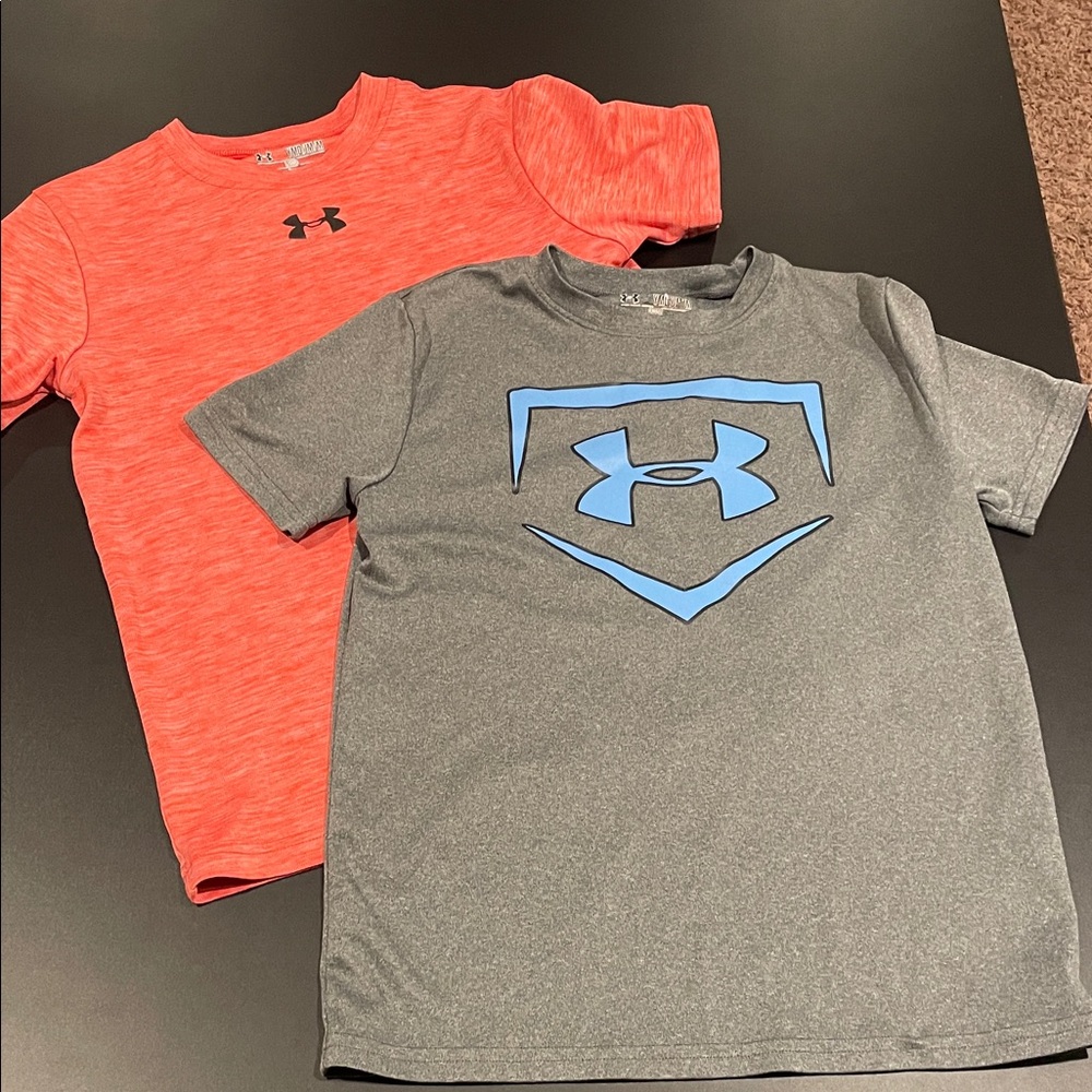 Set of 2 Under Armour Kids' Orange and Gray Tees